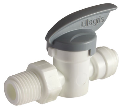 1/4" OD x 1/4" NPTF MALE IN LINE B VALVE - LE-4021 56 14W
